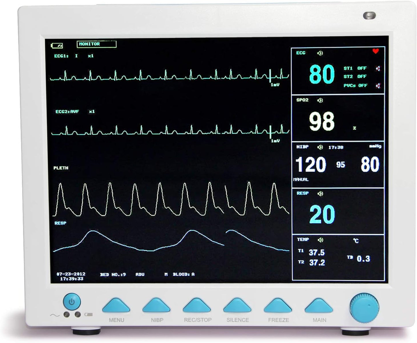 Veterinary Animals 12.1-Inch Multi-Parameter Vital Signs (6 Parameters)