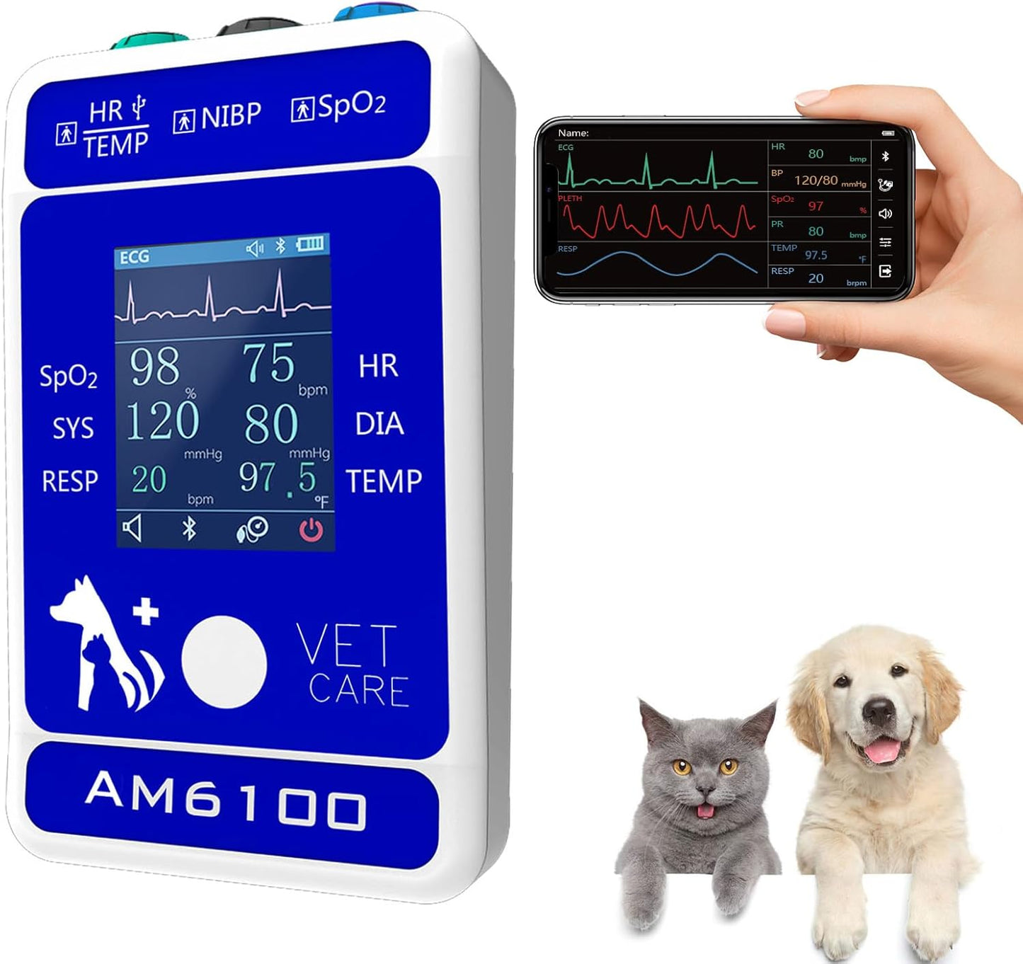 Handheld Veterinary Pulse Oximeter